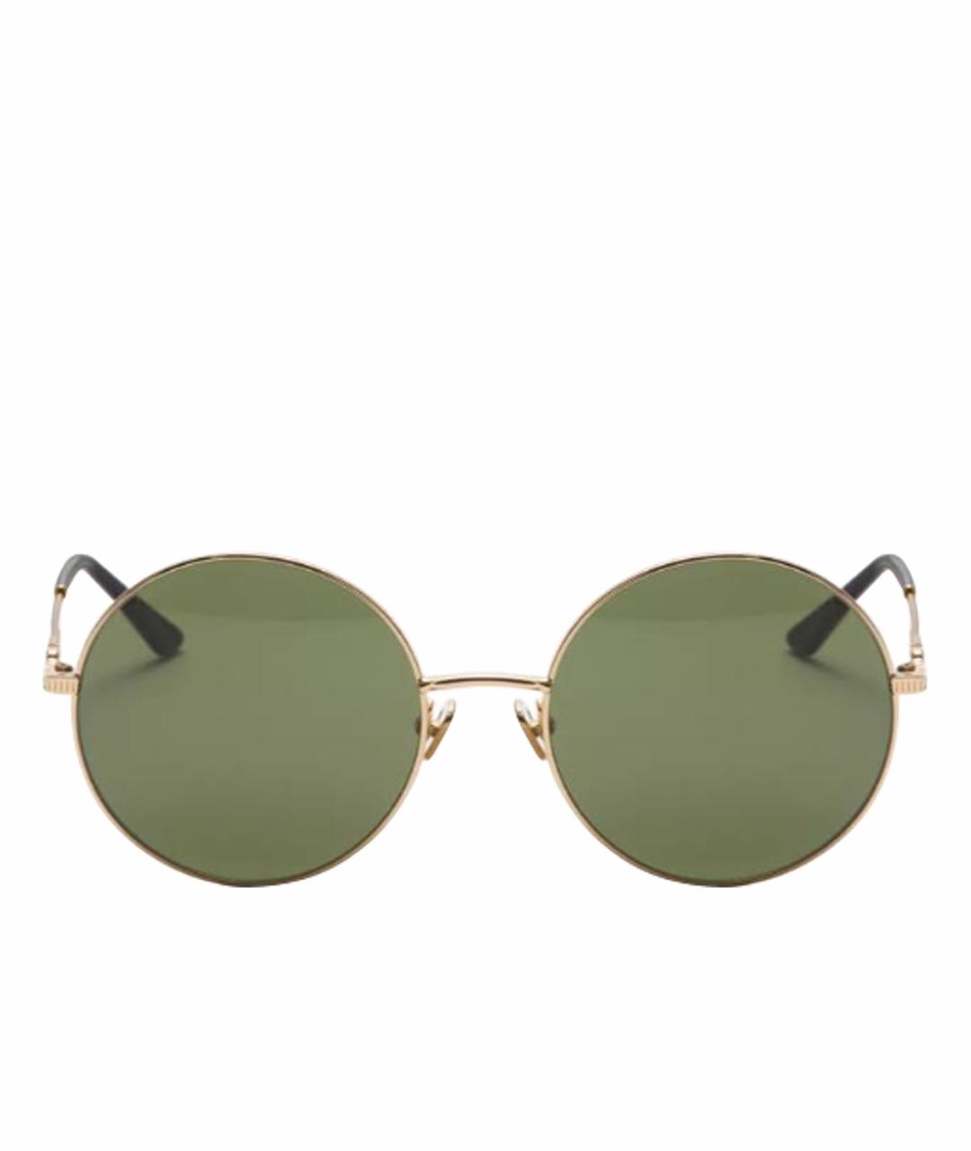 VALENTINO Золотые металлические солнцезащитные очки, фото 1