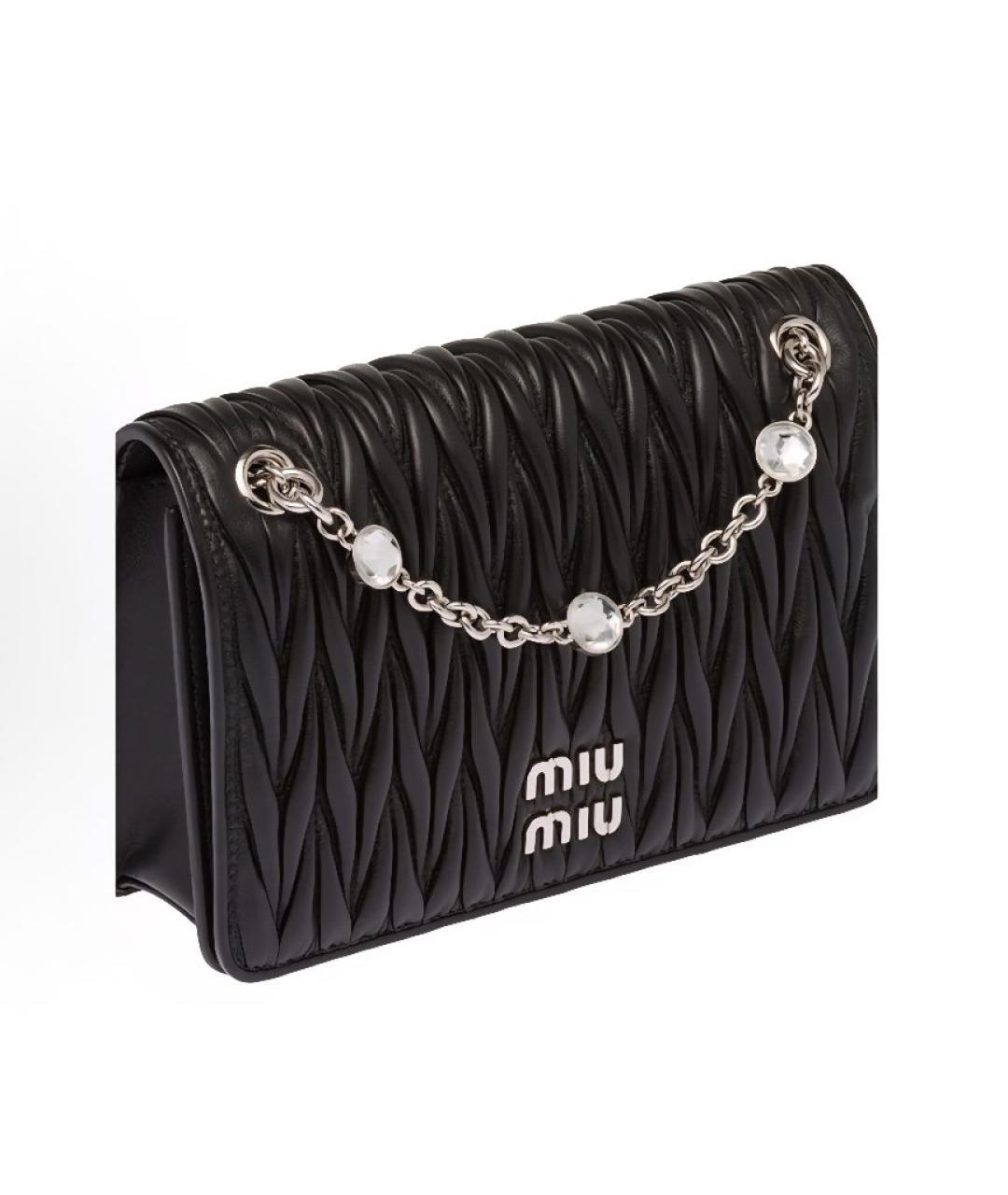 MIU MIU Черная сумка через плечо, фото 4