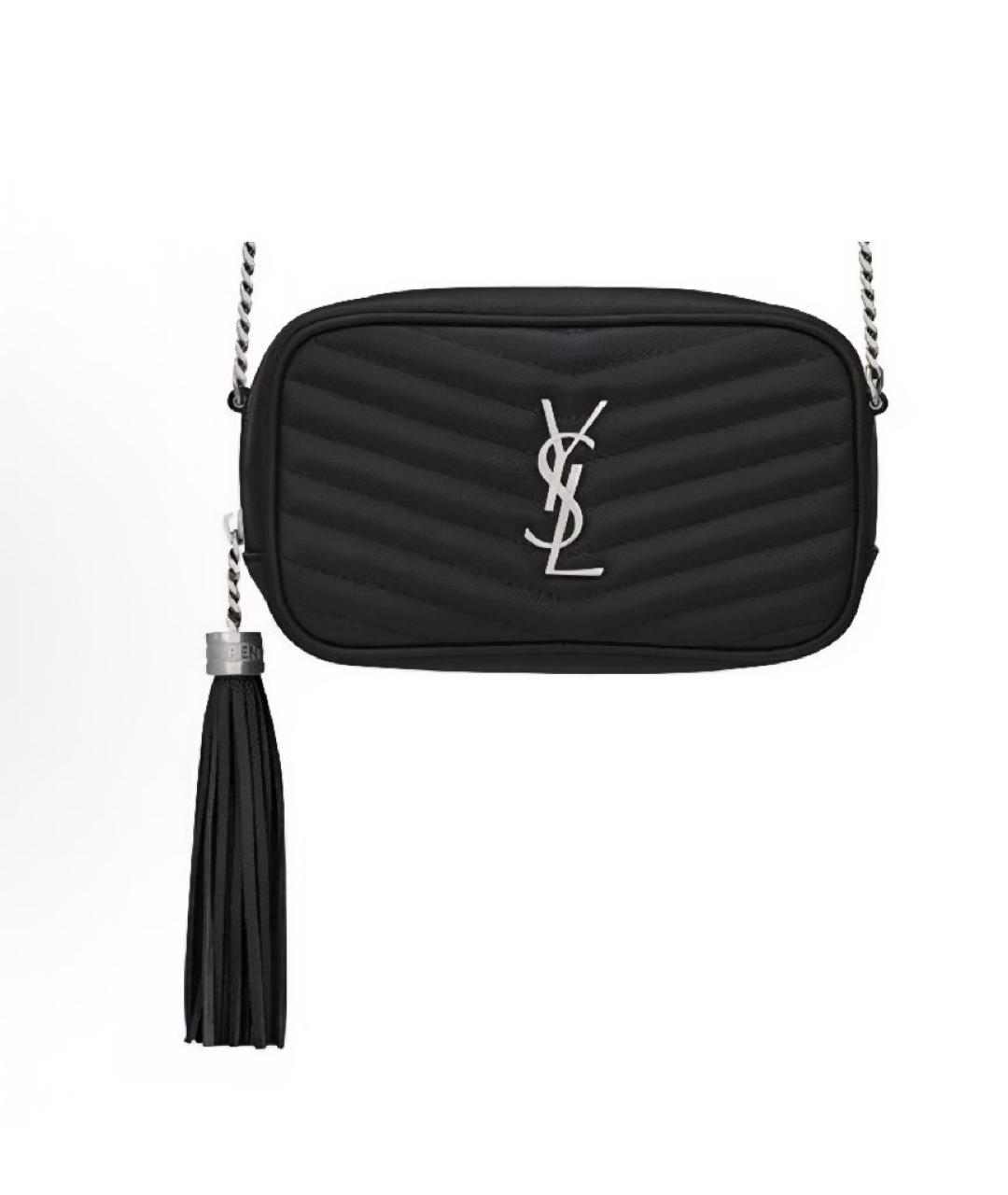 SAINT LAURENT Черная сумка через плечо, фото 4