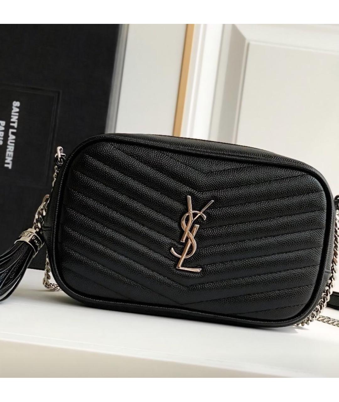 SAINT LAURENT Черная сумка через плечо, фото 6