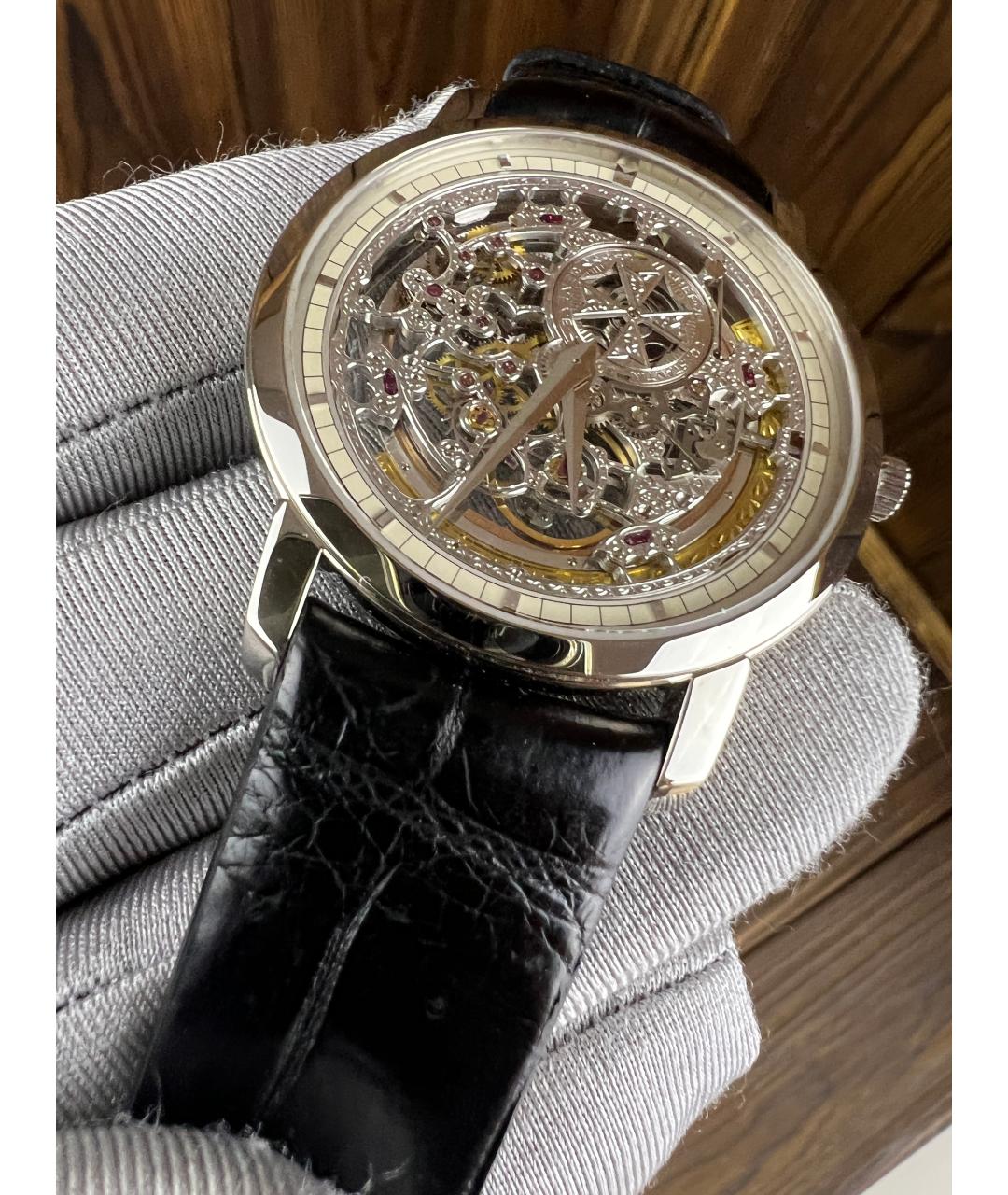 VACHERON CONSTANTIN Черные часы из белого золота, фото 5
