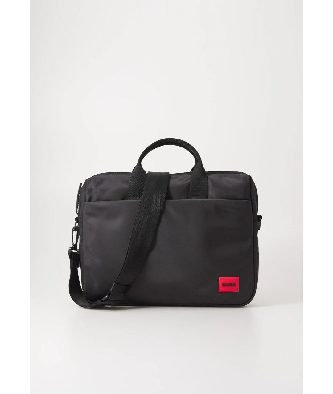 HUGO BOSS Черный синтетический портфель, фото 5