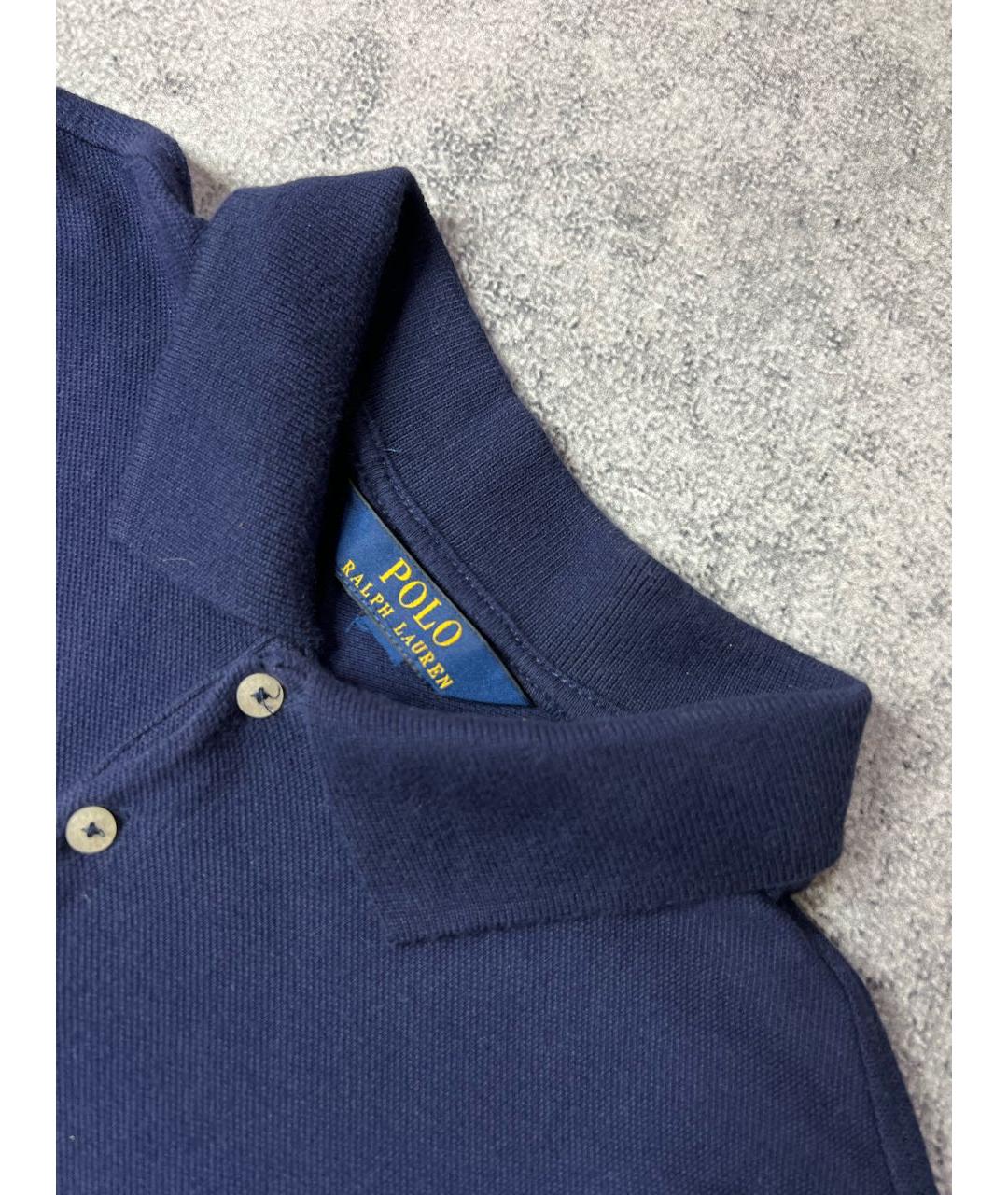 RALPH LAUREN Темно-синее хлопковое платье, фото 4