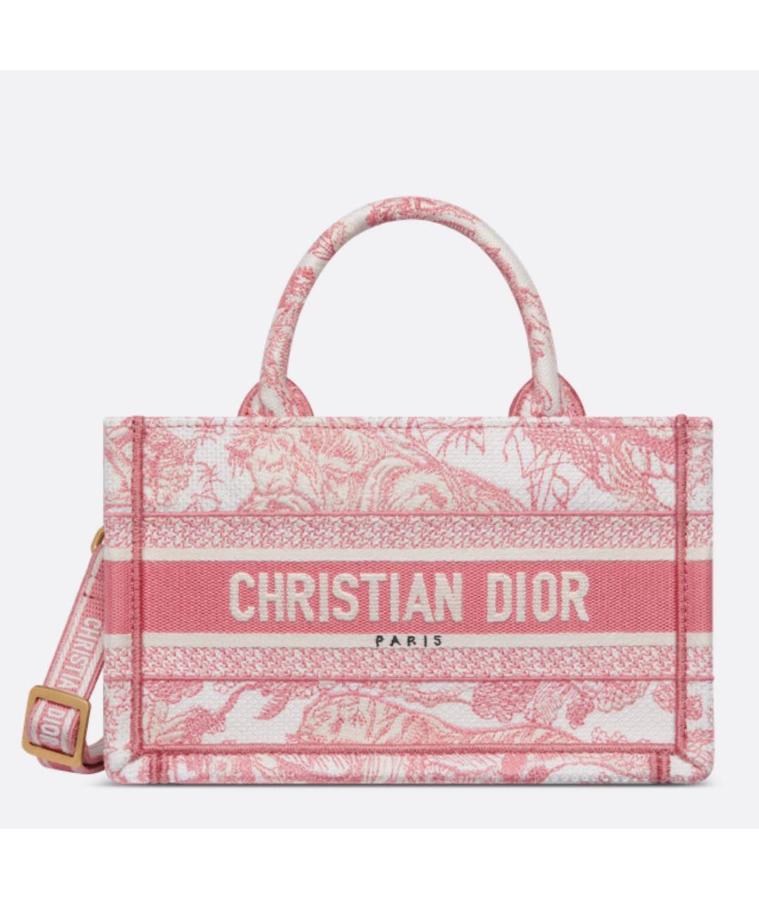 CHRISTIAN DIOR Розовая сумка тоут, фото 4