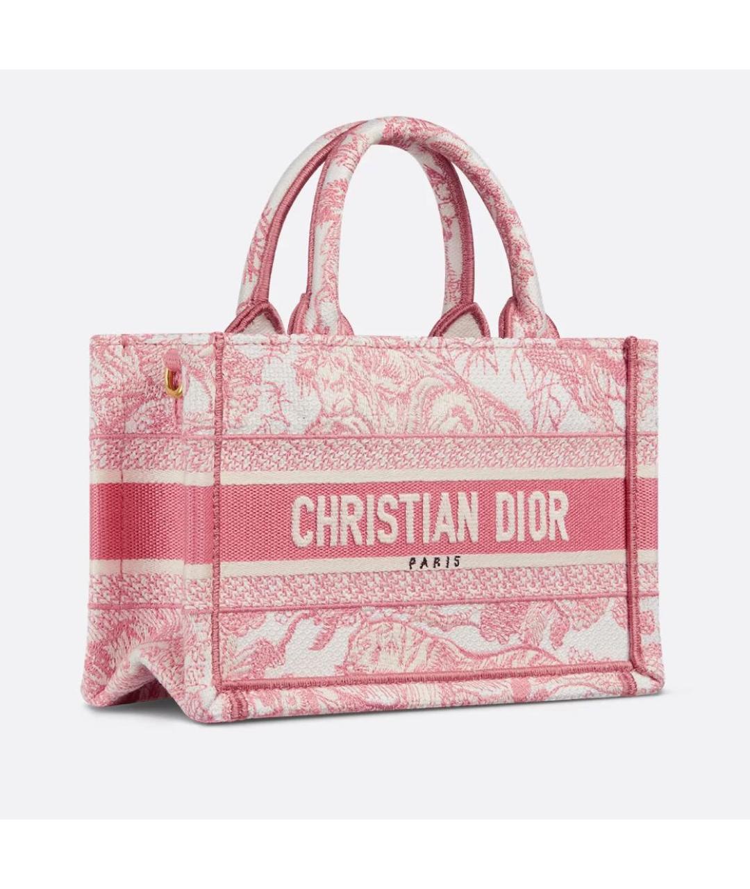 CHRISTIAN DIOR Розовая сумка тоут, фото 3