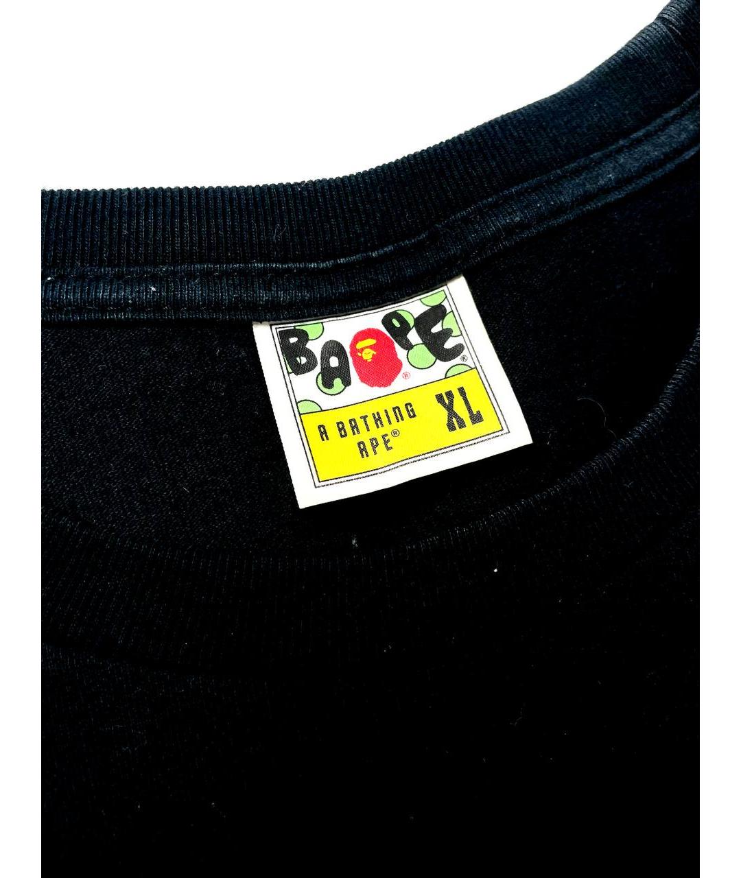 BAPE Черная хлопковая футболка, фото 3