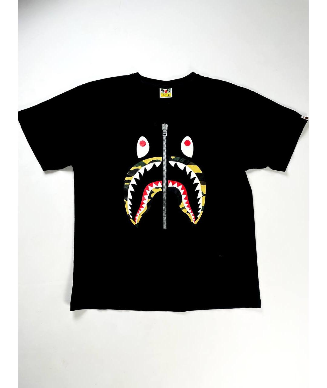 BAPE Черная хлопковая футболка, фото 5