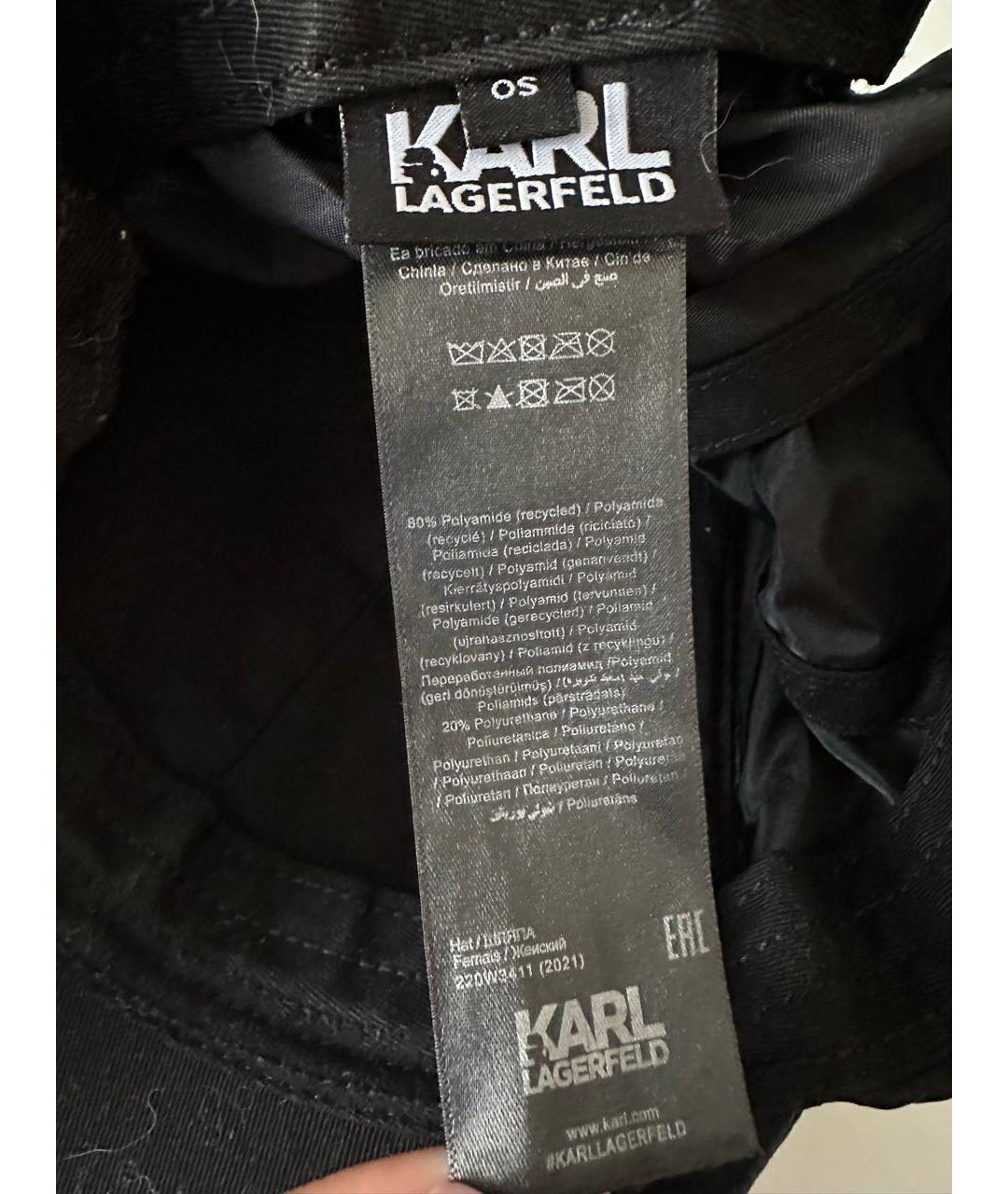 KARL LAGERFELD Черная кепка, фото 4