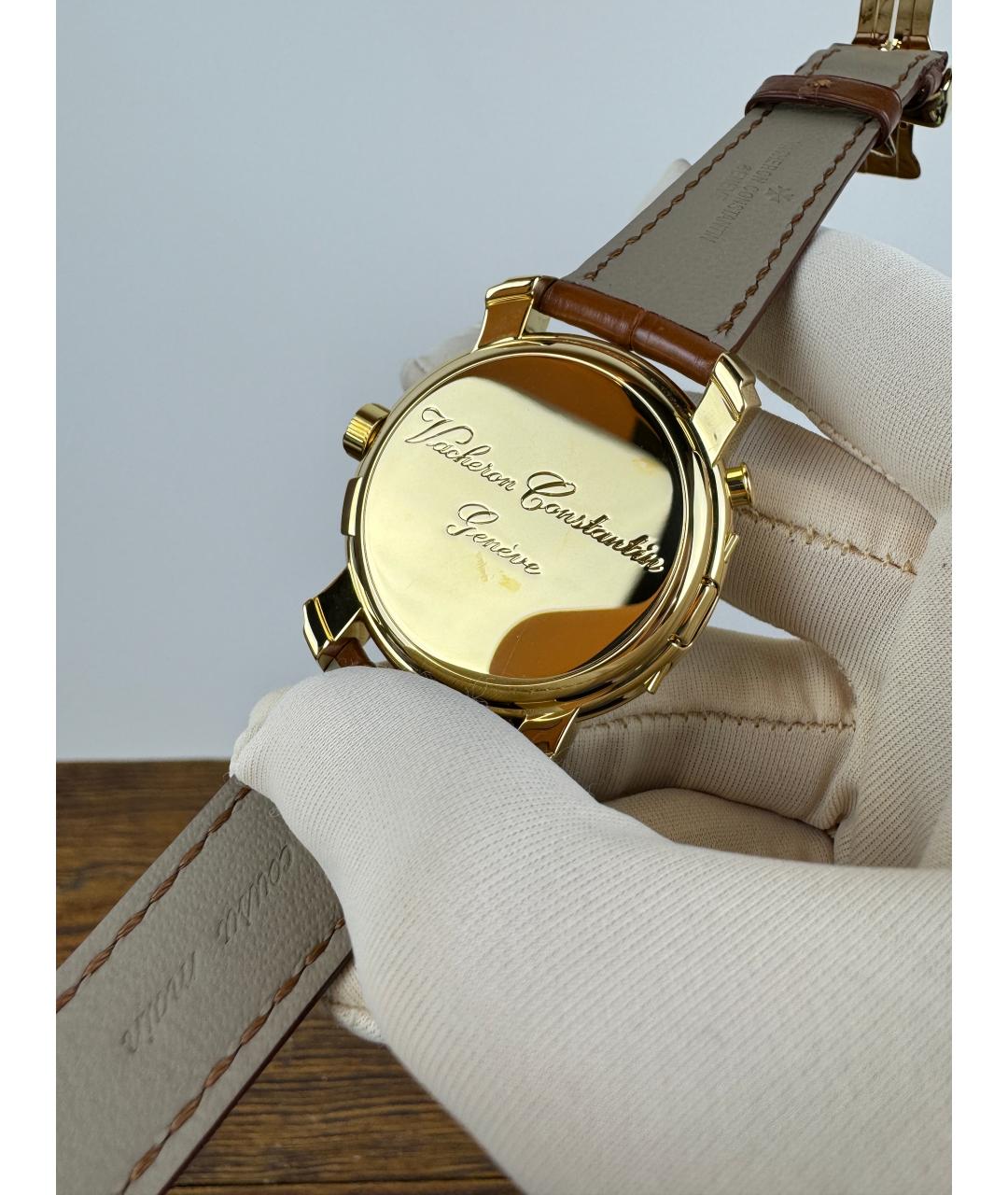 VACHERON CONSTANTIN Коричневые часы из желтого золота, фото 6