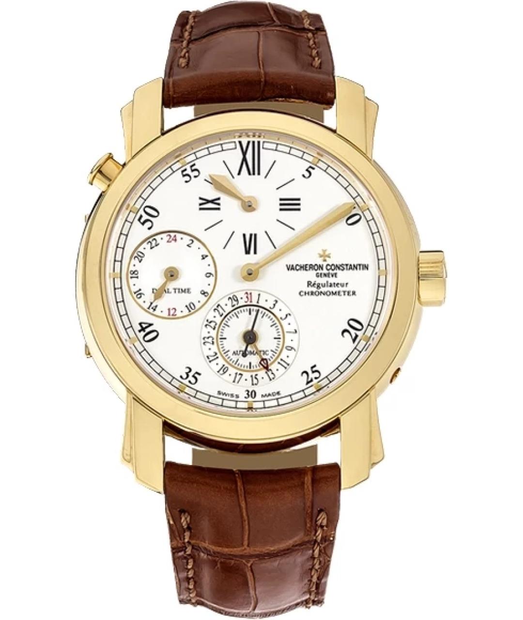 VACHERON CONSTANTIN Коричневые часы из желтого золота, фото 10