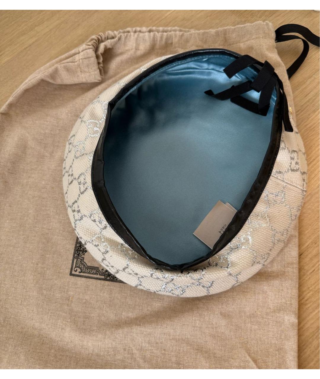 GUCCI Белая шапка, фото 5