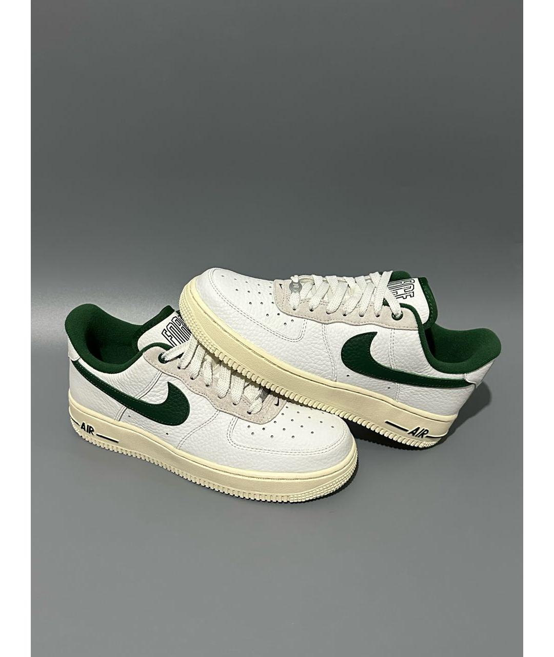 NIKE Зеленые кожаные кроссовки, фото 6