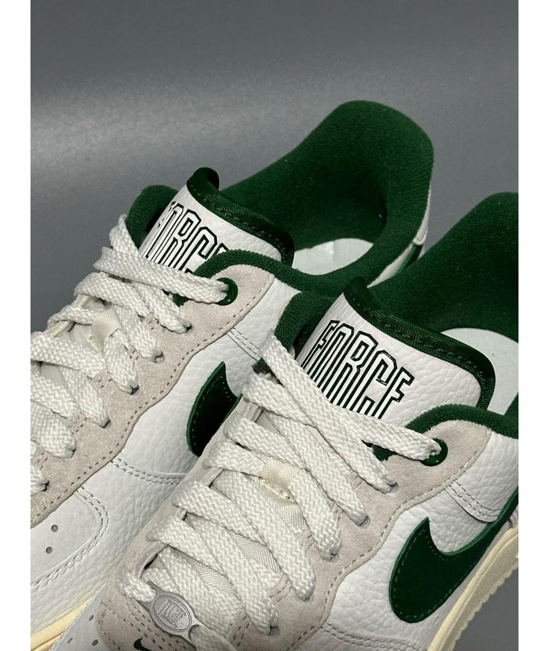 NIKE Зеленые кожаные кроссовки, фото 7