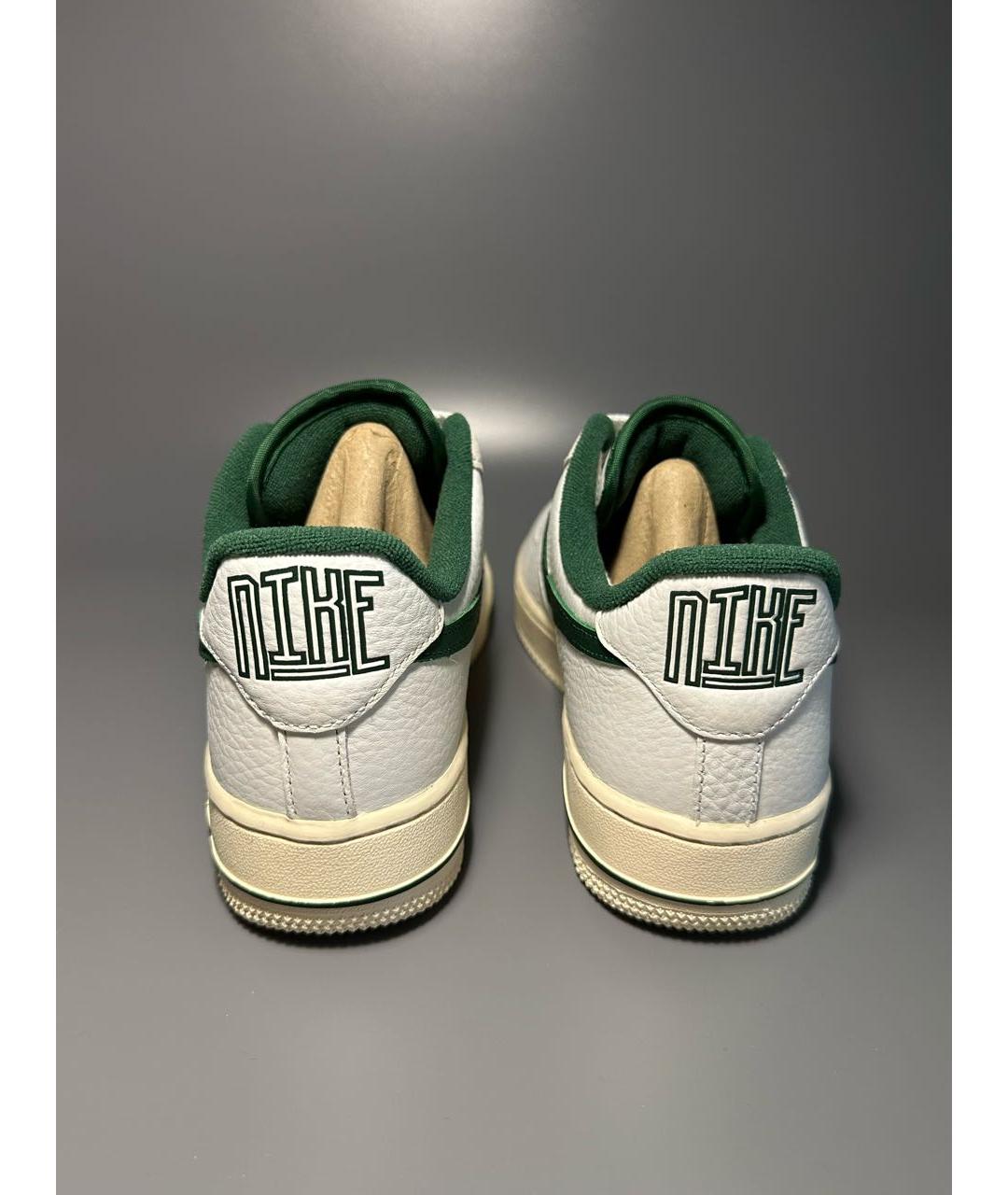 NIKE Зеленые кожаные кроссовки, фото 4