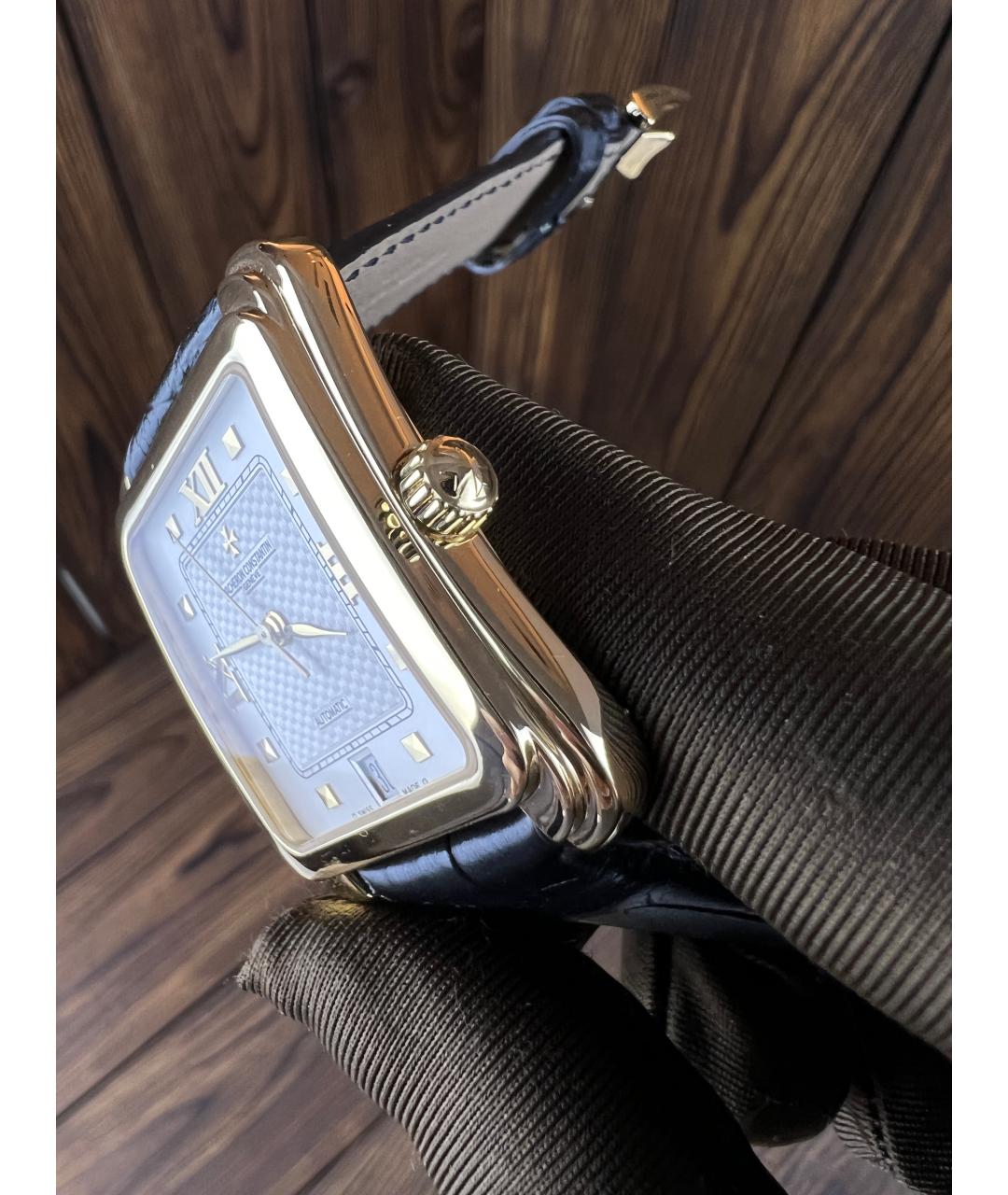 VACHERON CONSTANTIN Черные часы из желтого золота, фото 4