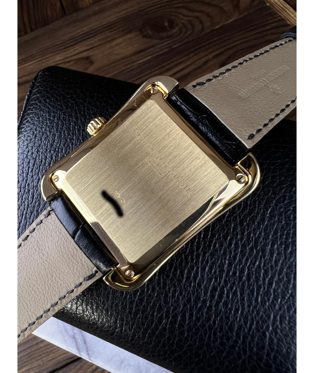 VACHERON CONSTANTIN Черные часы из желтого золота, фото 6