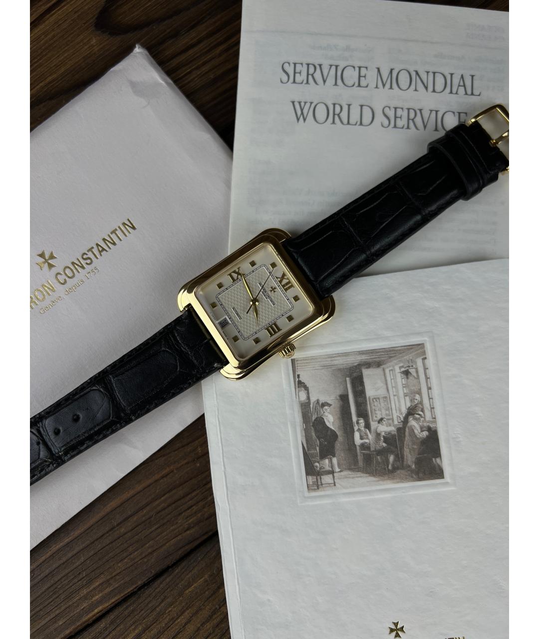 VACHERON CONSTANTIN Черные часы из желтого золота, фото 2