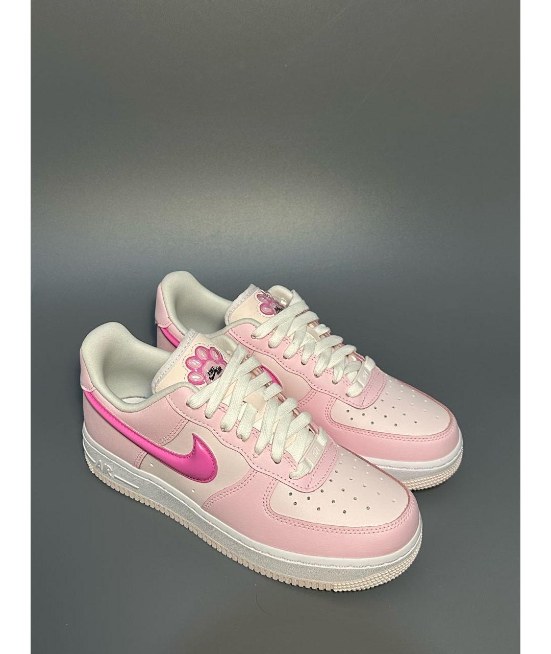 NIKE Розовые кожаные кроссовки, фото 5