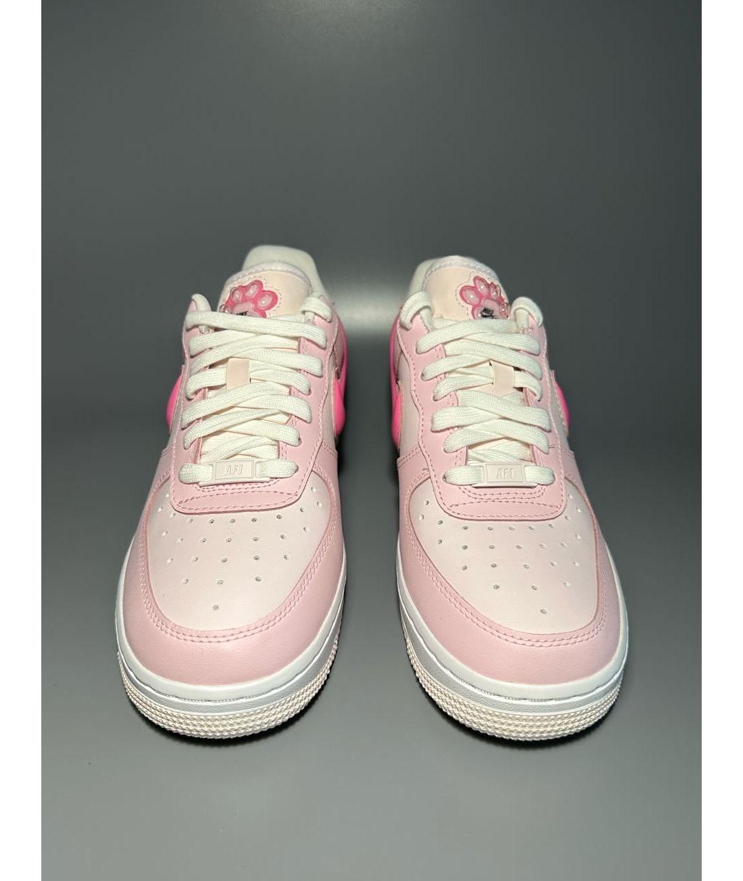 NIKE Розовые кожаные кроссовки, фото 2