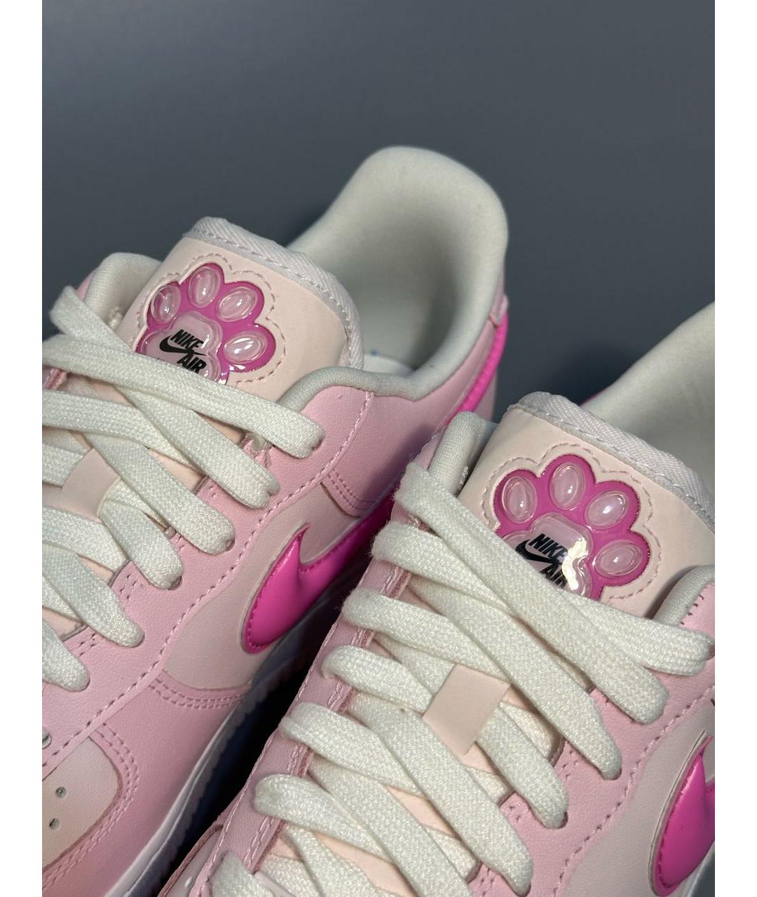 NIKE Розовые кожаные кроссовки, фото 8