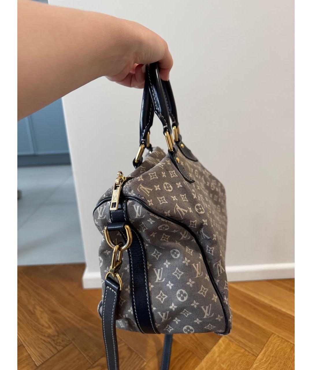 LOUIS VUITTON Синяя тканевая сумка через плечо, фото 2