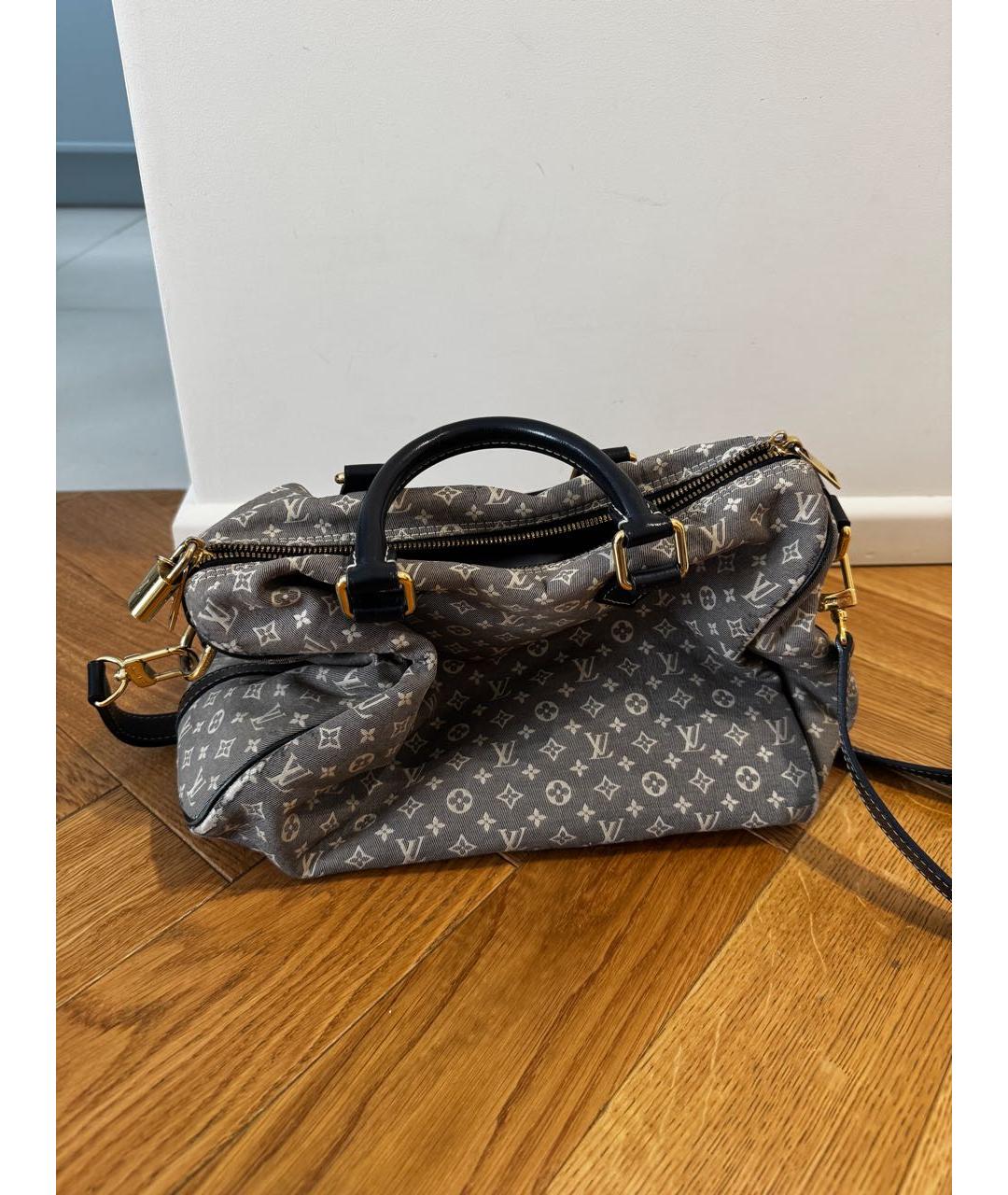 LOUIS VUITTON Синяя тканевая сумка через плечо, фото 4