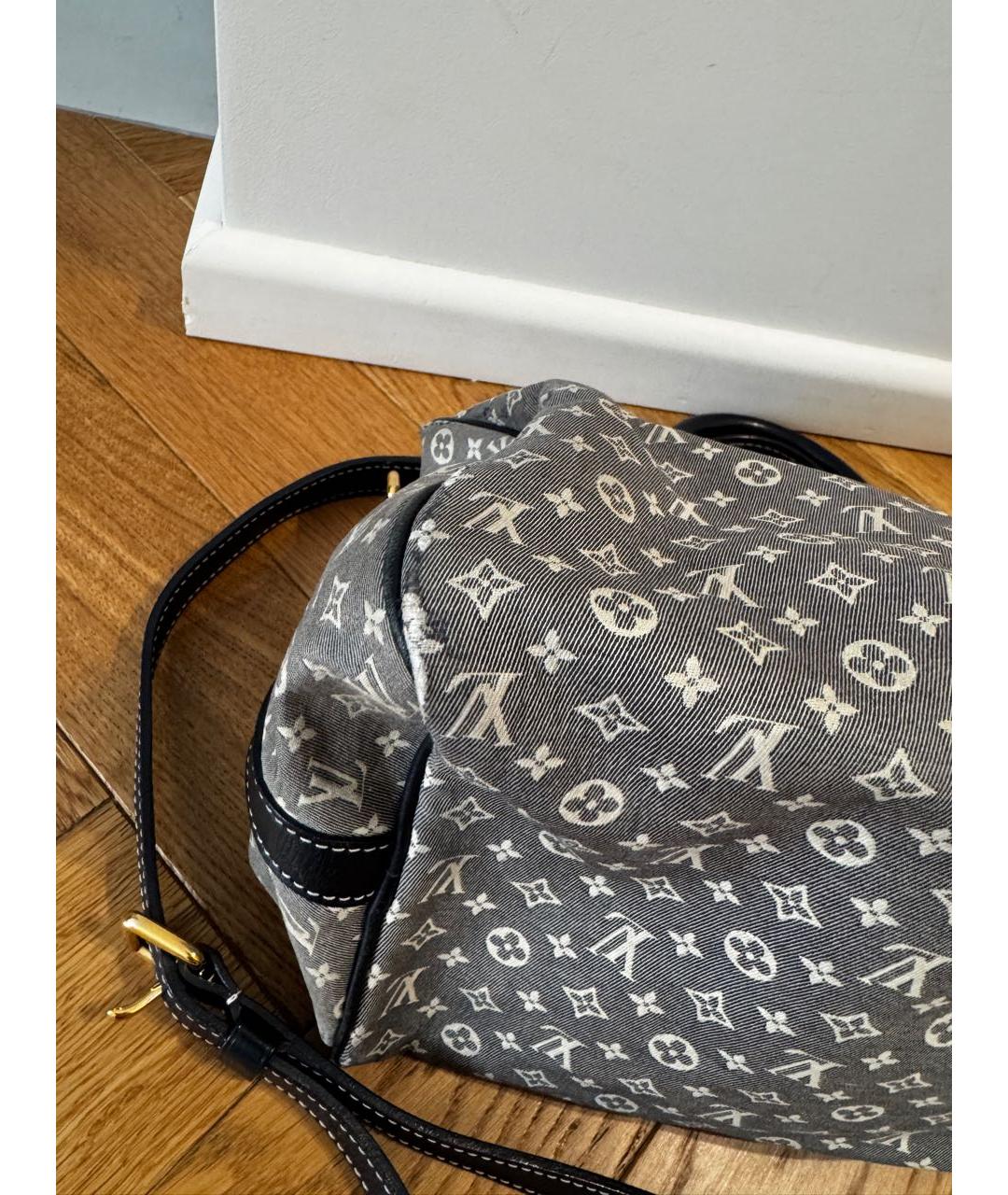 LOUIS VUITTON Синяя тканевая сумка через плечо, фото 5