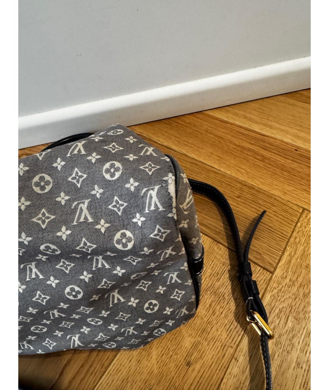 LOUIS VUITTON Синяя тканевая сумка через плечо, фото 6