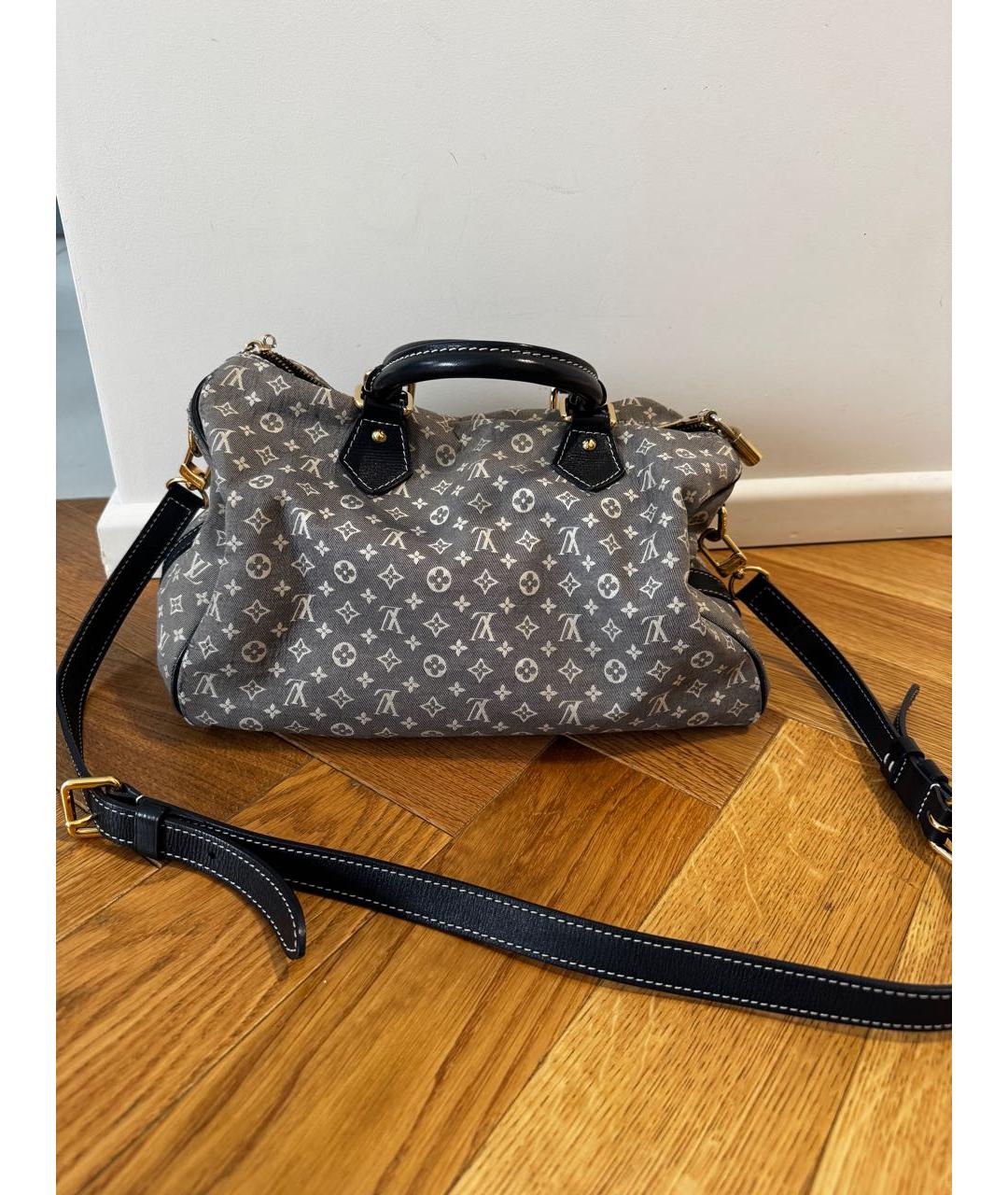 LOUIS VUITTON Синяя тканевая сумка через плечо, фото 3