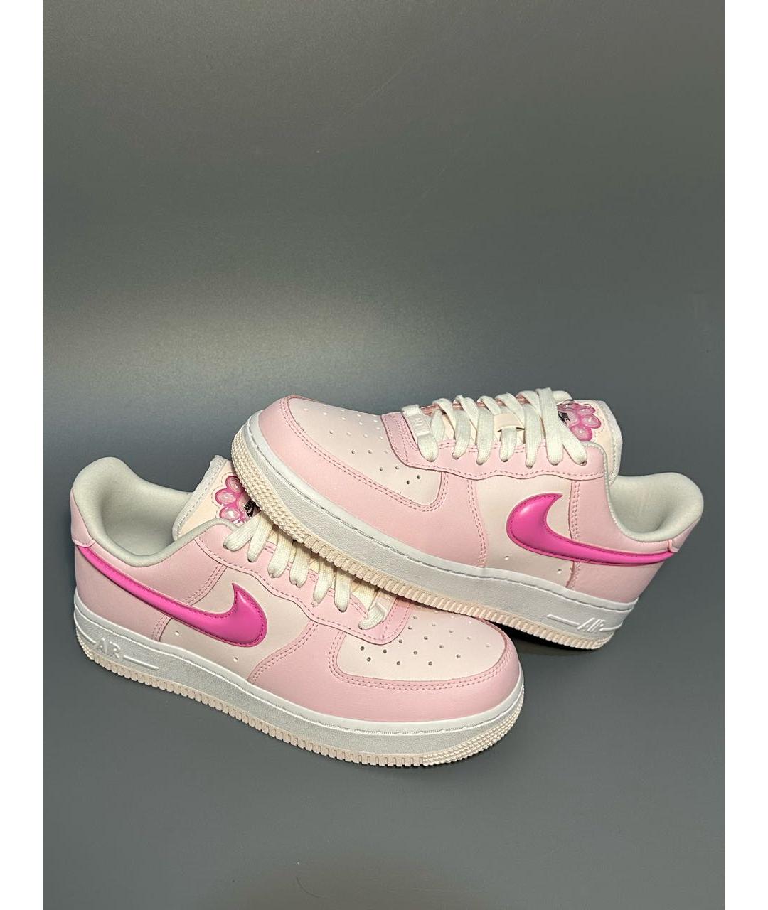 NIKE Розовые кожаные кроссовки, фото 6