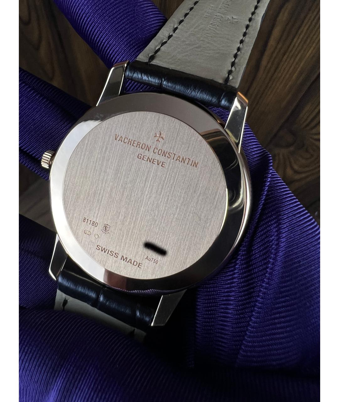 VACHERON CONSTANTIN Черные часы из розового золота, фото 5