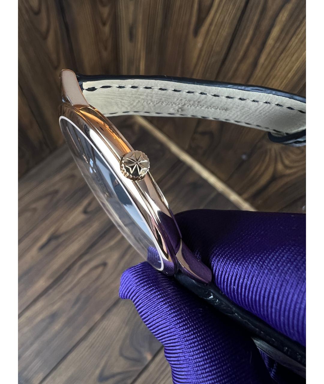 VACHERON CONSTANTIN Черные часы из розового золота, фото 4