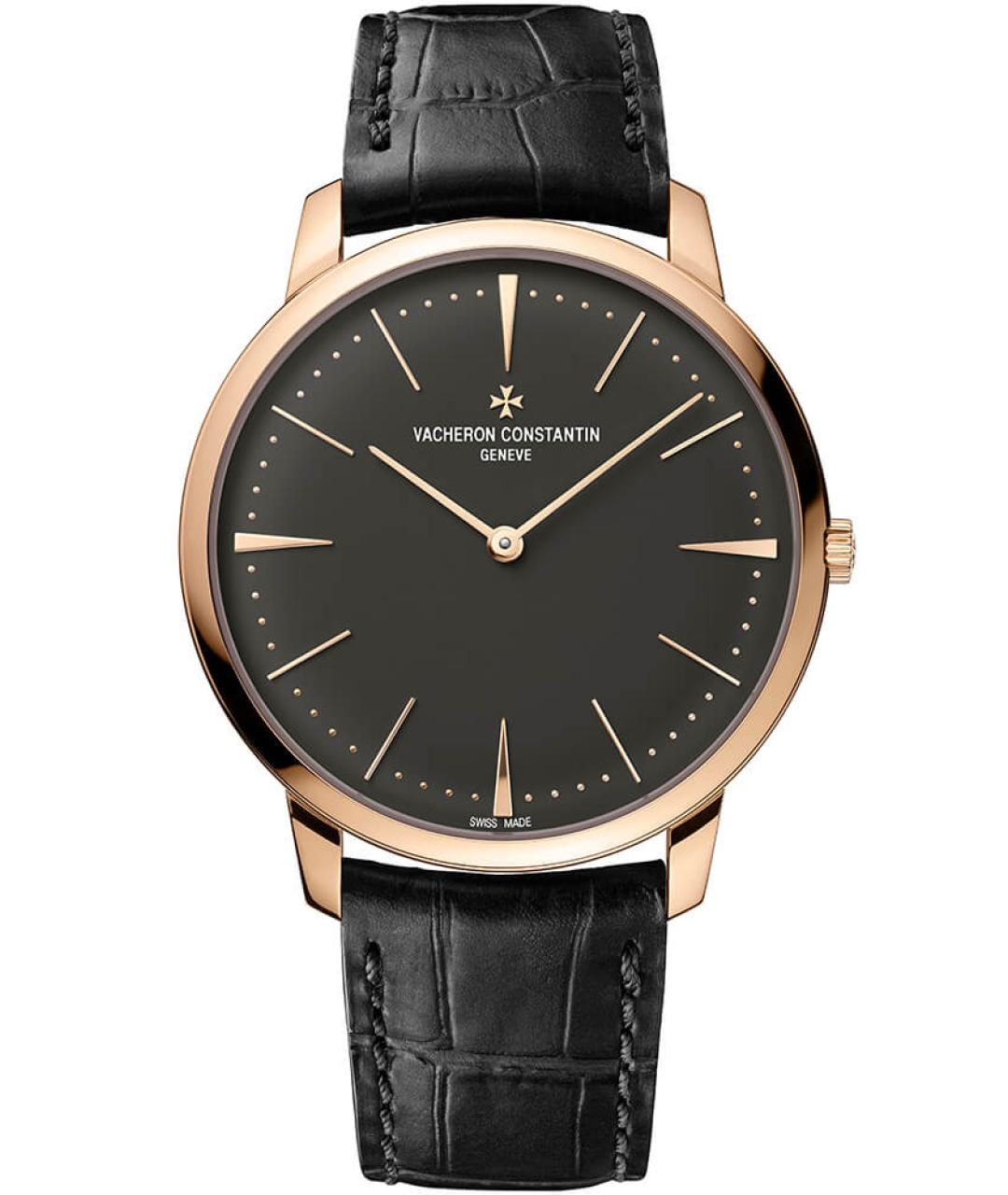 VACHERON CONSTANTIN Черные часы из розового золота, фото 9