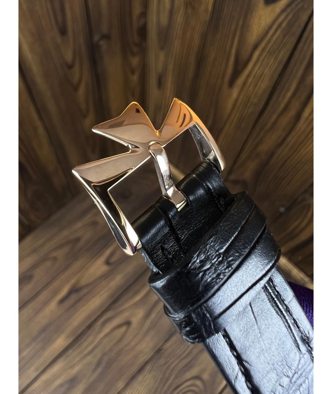 VACHERON CONSTANTIN Черные часы из розового золота, фото 8