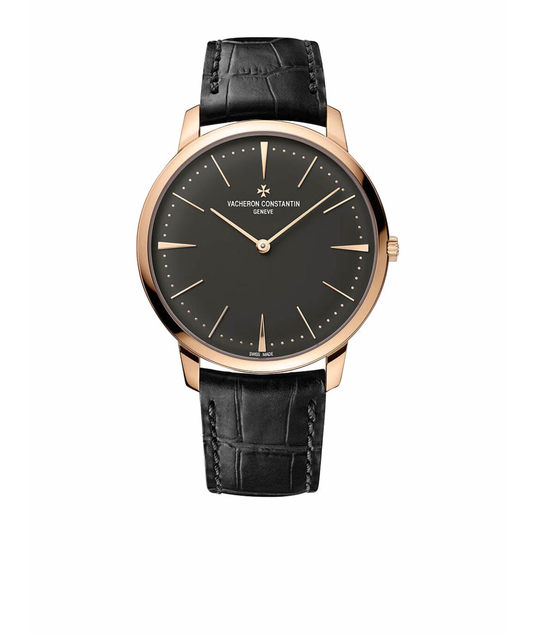 VACHERON CONSTANTIN Черные часы из розового золота, фото 1