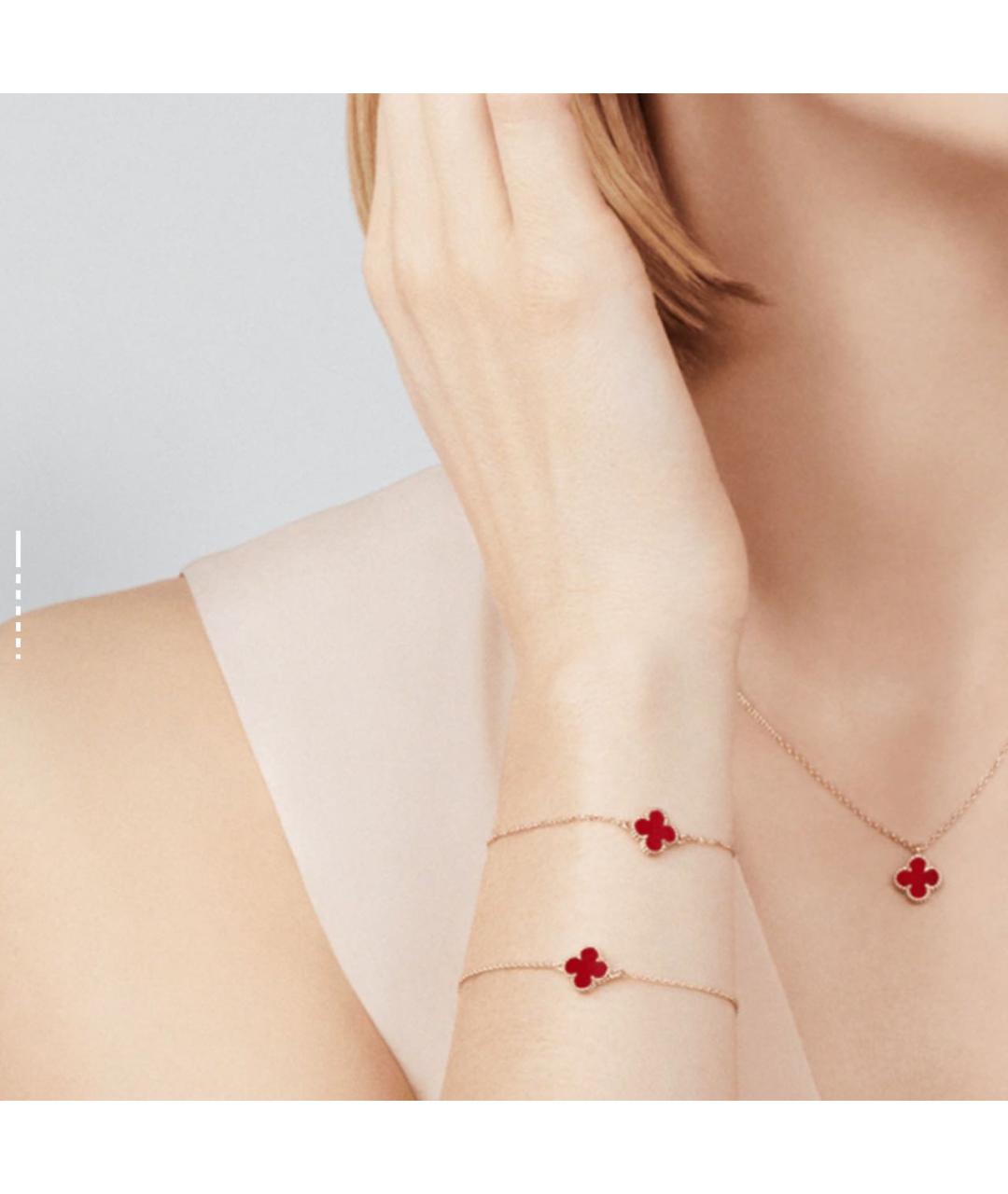 VAN CLEEF & ARPELS Красный браслет из желтого золота, фото 4