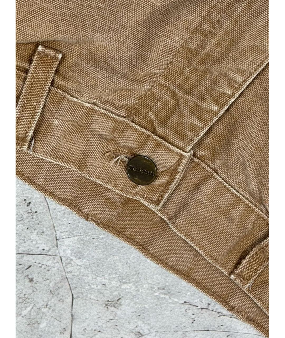 CARHARTT Бежевые хлопковые прямые джинсы, фото 5