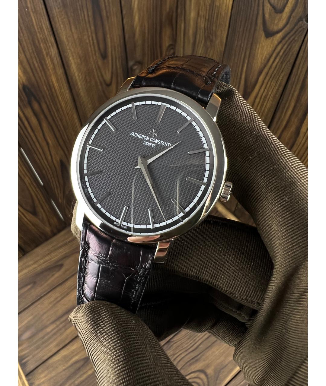 VACHERON CONSTANTIN Черные часы из белого золота, фото 2
