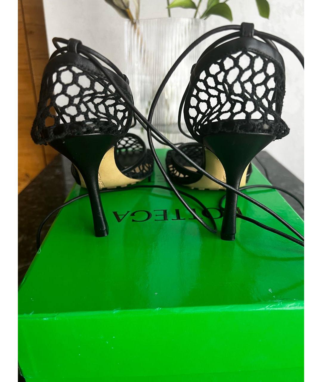 BOTTEGA VENETA Черные босоножки, фото 3