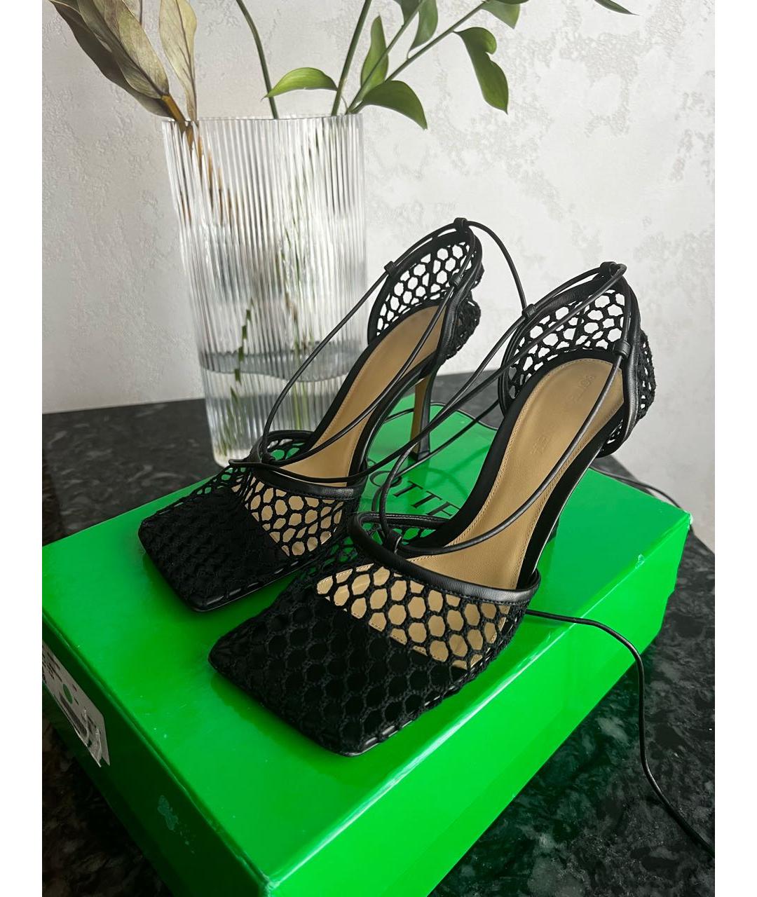 BOTTEGA VENETA Черные босоножки, фото 5