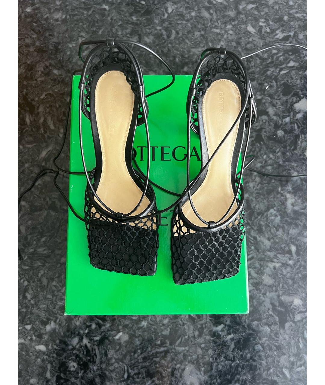 BOTTEGA VENETA Черные босоножки, фото 2