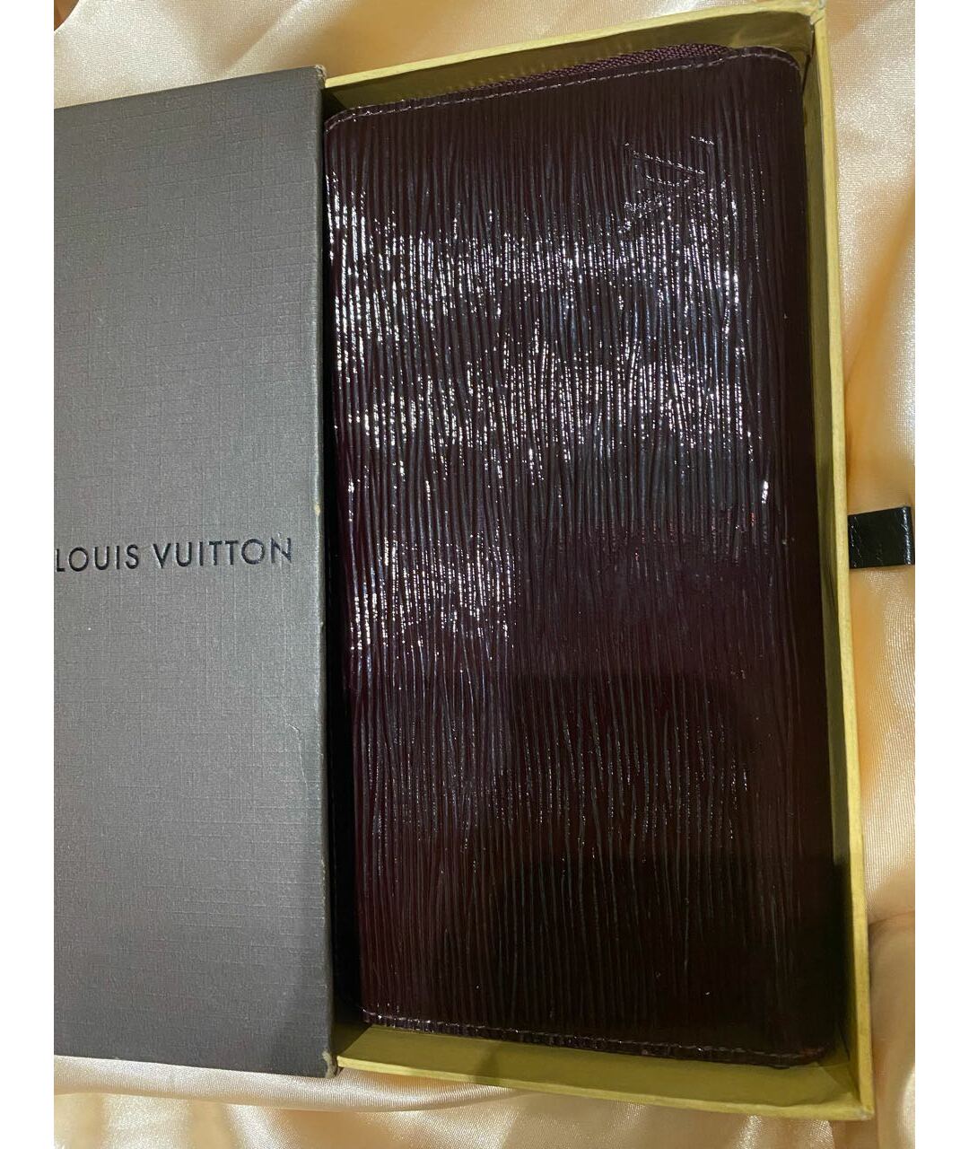 LOUIS VUITTON PRE-OWNED Бордовый кожаный кошелек, фото 5