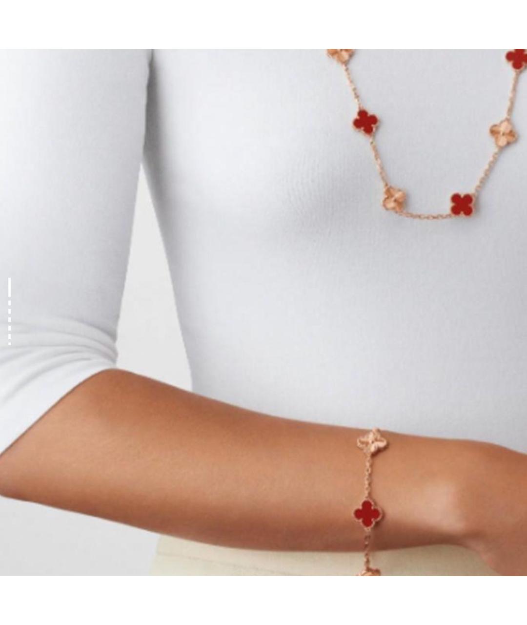 VAN CLEEF & ARPELS Красный браслет из желтого золота, фото 3
