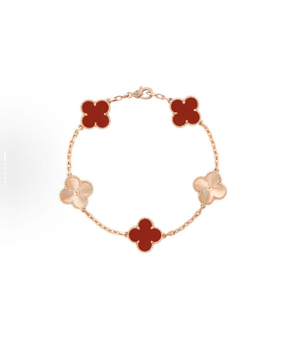 VAN CLEEF & ARPELS Красный браслет из желтого золота, фото 5