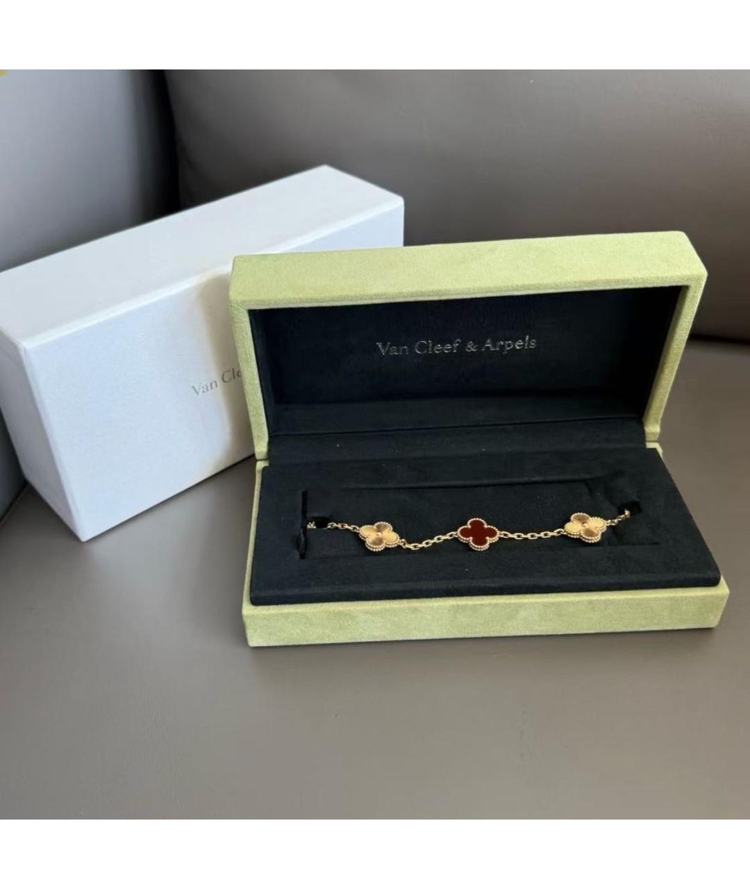 VAN CLEEF & ARPELS Красный браслет из желтого золота, фото 4