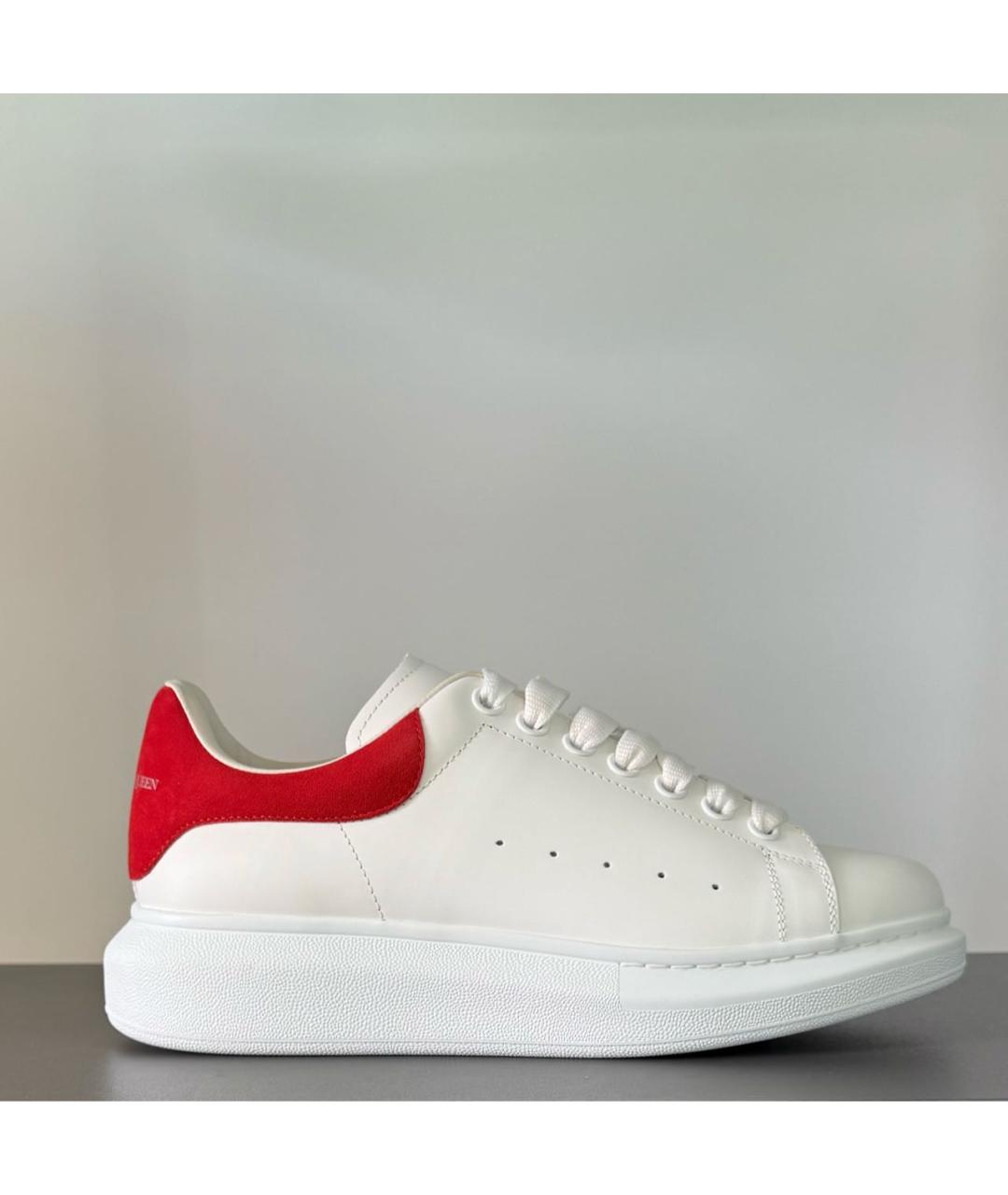 ALEXANDER MCQUEEN Белые кожаные кеды, фото 2