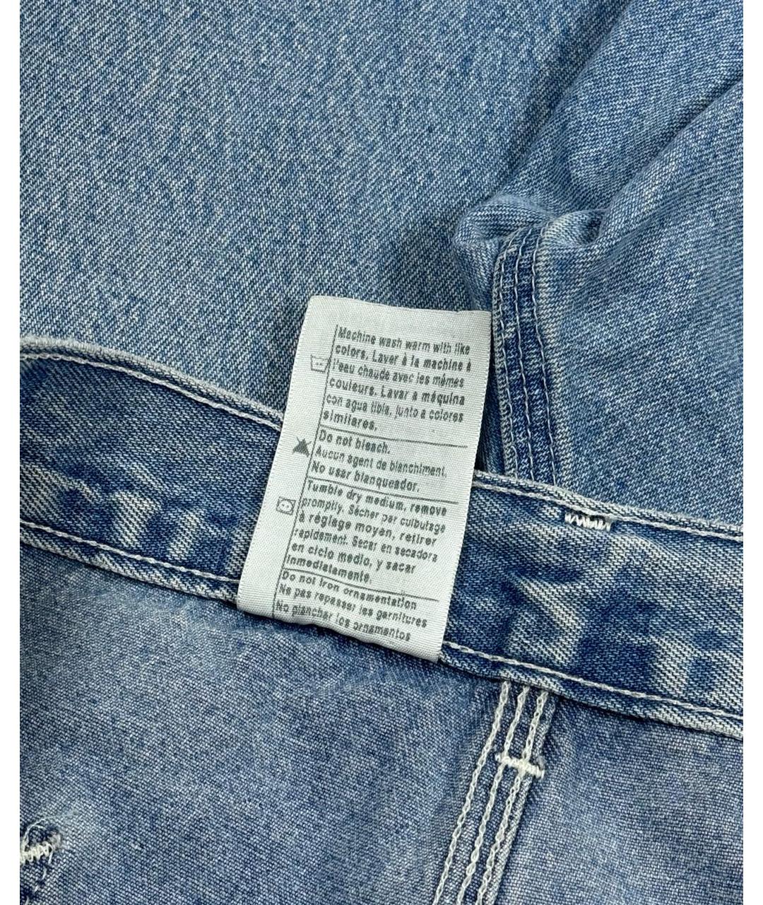 CARHARTT Голубые хлопковые прямые джинсы, фото 6