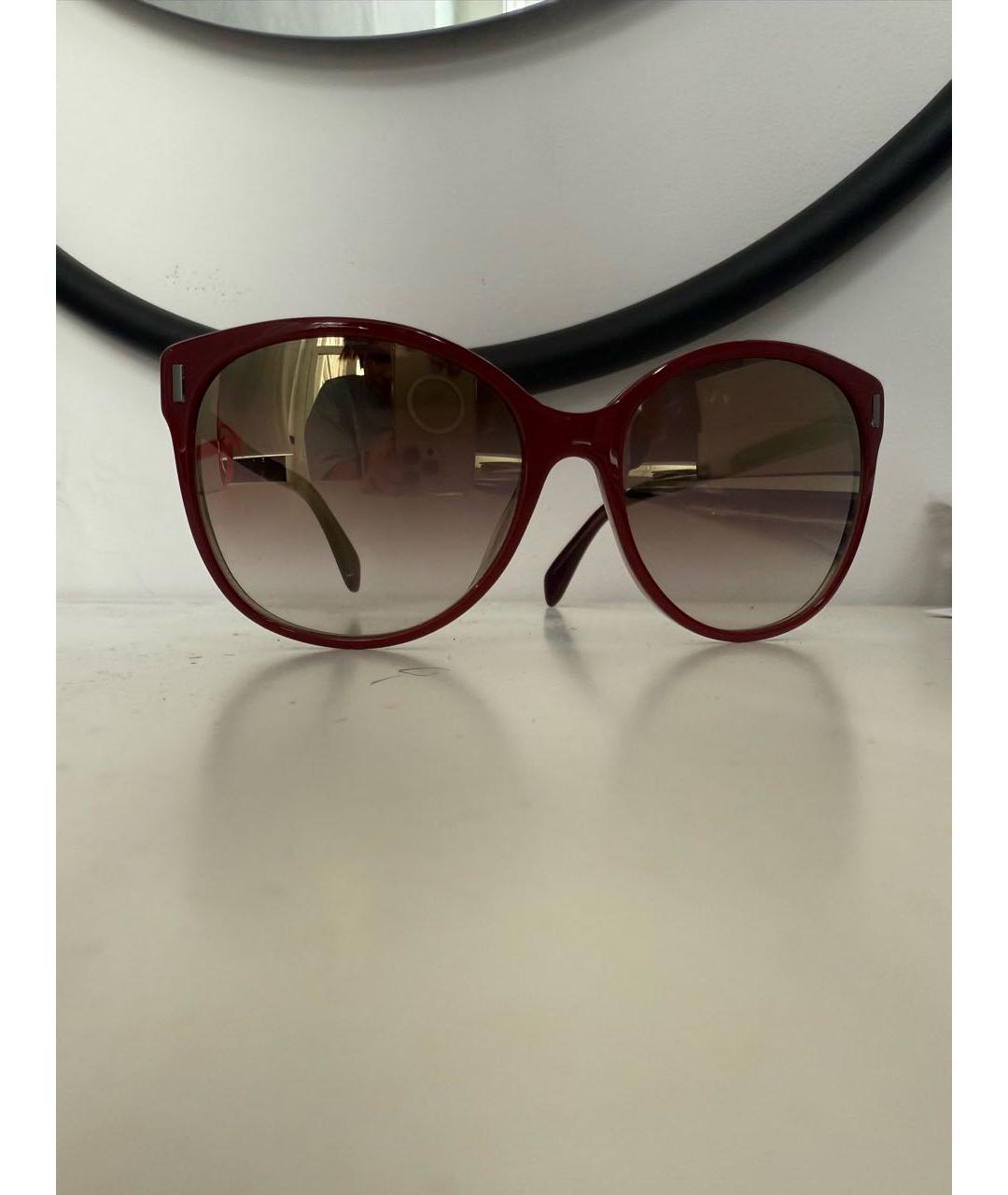 MARC JACOBS Бордовые пластиковые солнцезащитные очки, фото 4