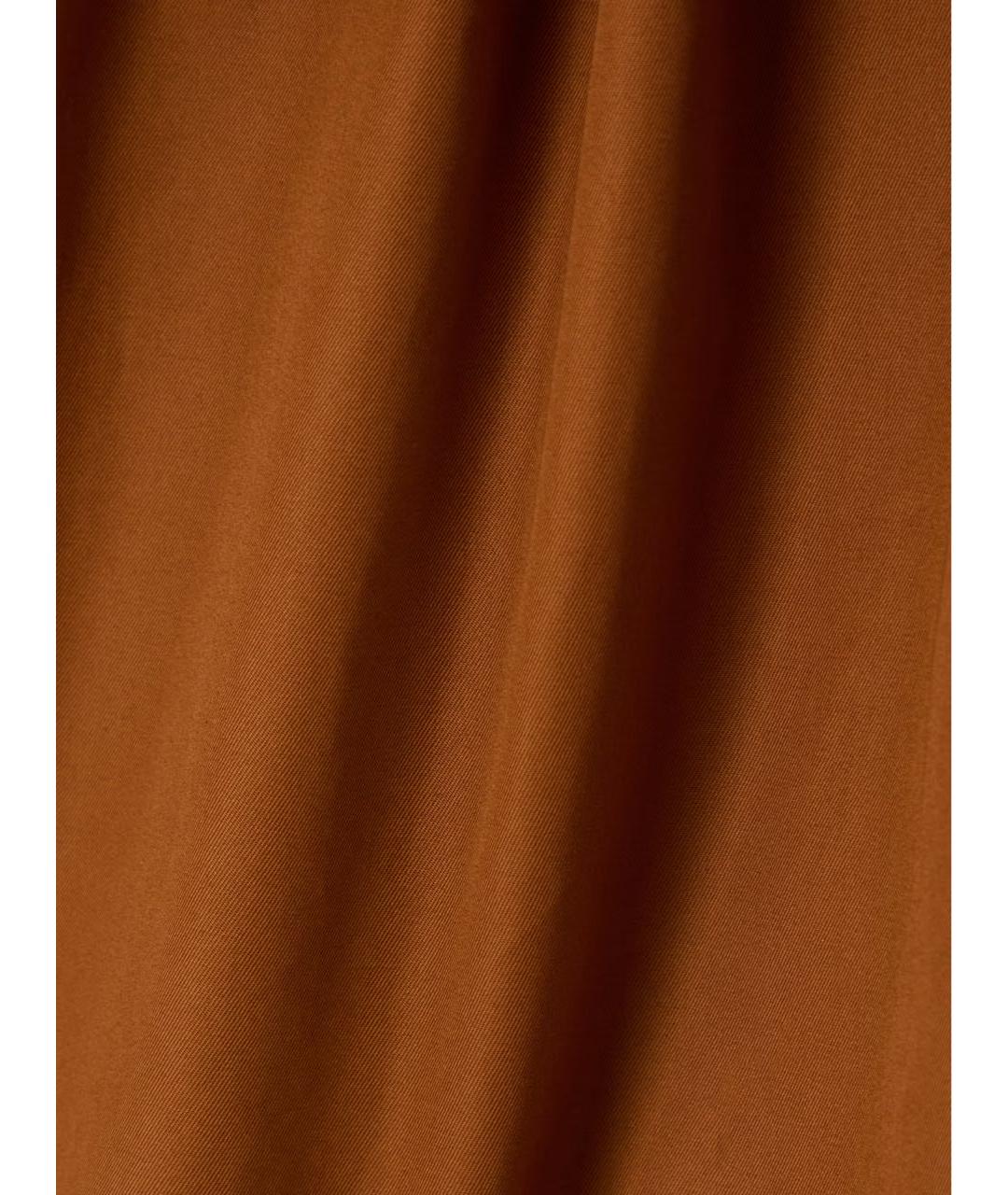SAINT LAURENT Горчичное хлопковое платье, фото 3