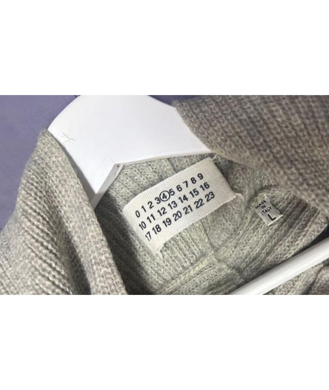 MAISON MARGIELA Серая шерстяная жилетка, фото 4